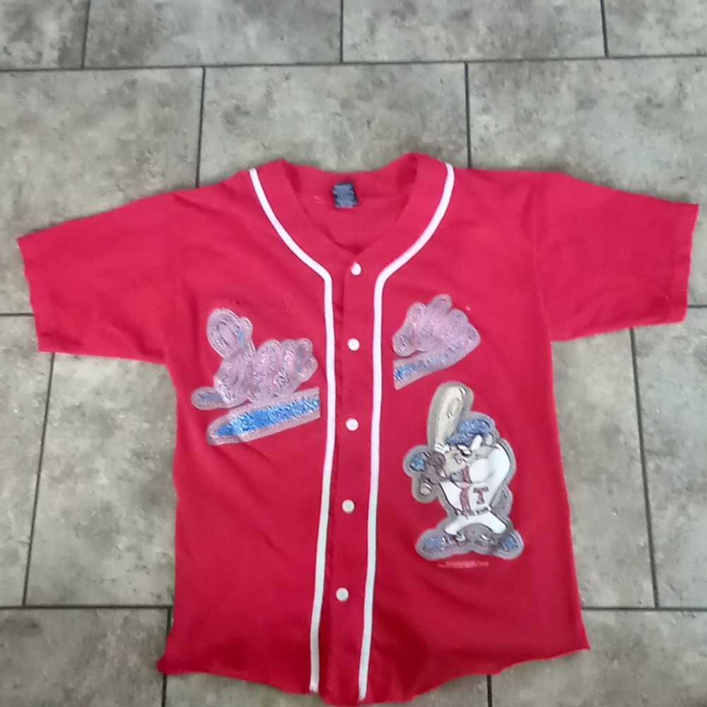 Tasmanian Devil Baseball Style Cotton Jersey 95 Vintage